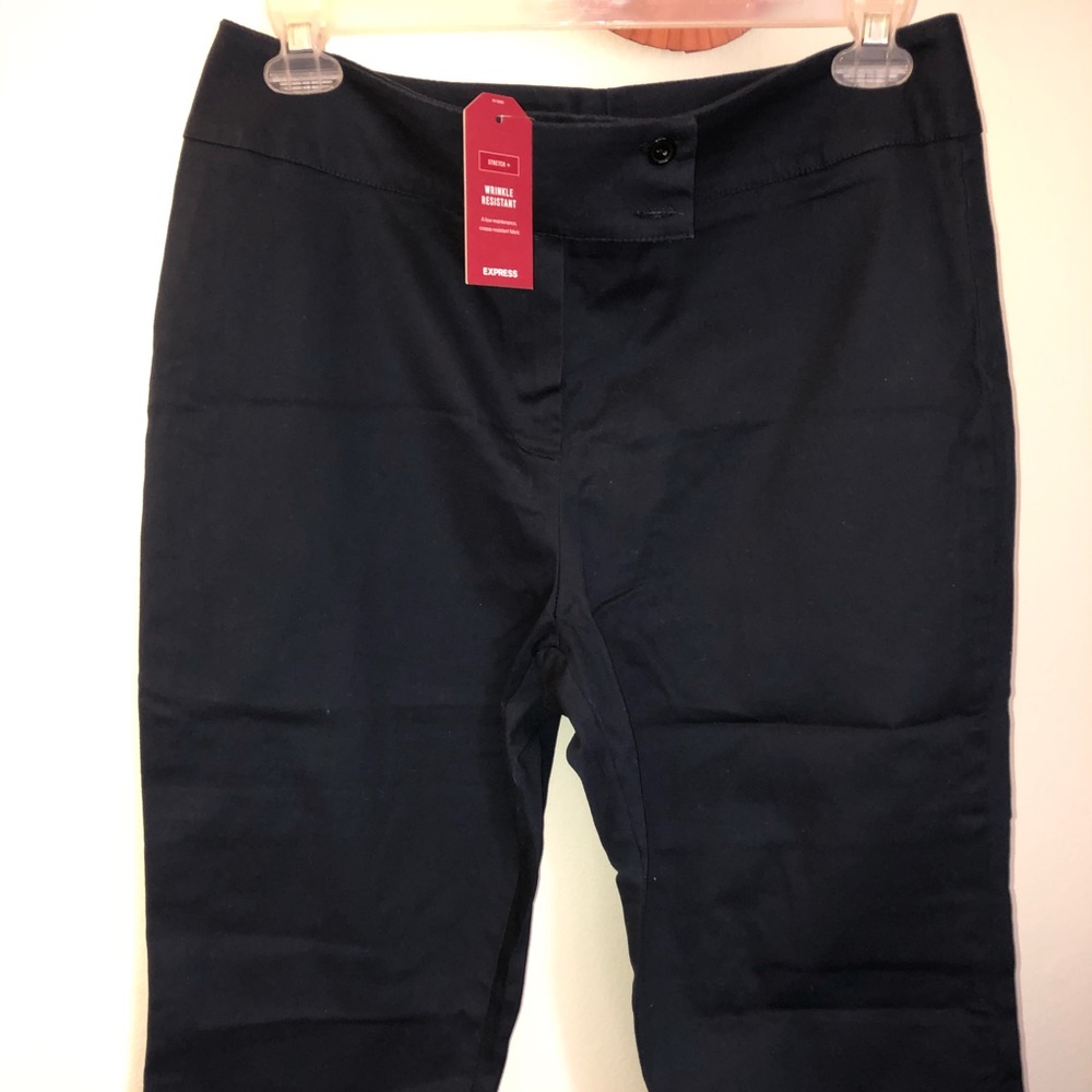 Navy Blue Office Stretchy Capri Pants Size 14